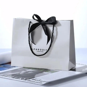 Sacs en papier écologiques imprimés avec logo personnalisé, sacs de shopping de haute qualité pour vêtements, cadeaux, chaussures - Product Image 2