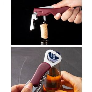 Accessoires de bar avec logo imprimé, décapsuleur multifonctionnel portable en acier inoxydable pour bière et vin, tire-bouchon, décapsuleur à clé d'église - Product Image 5