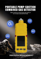 Détecteur de gaz portable marin 5-en-1 DUOTESI, CE/ATEX, avec pompe intégrée pour H2S/O2/CO/CH4/CO2, OEM/ODM, Vente chaude pour la marine/l'industrie pétrolière/les mines
