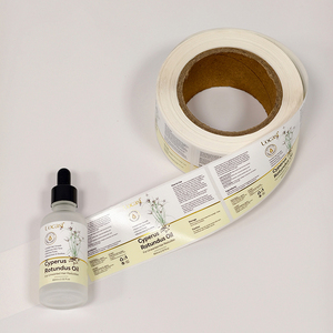 Private Label <b>Roll</b> <b>Sticker</b> Hot Stamping Vinyl Adhesive Custom Logo Print For Cosmetic Skincare Bottle Jar - Product Image 4