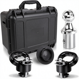 طقم كرة جر بعنق الإوزة 60618 نظام بكرة، كرة بقطر <span class=keywords><strong>2</strong></span>-5/16 بوصة، مثبتان للسلسلة الآمنة، قوة تحمل 38000 رطل، مناسب لشاحنات 2500 و3500 - Product Image 1