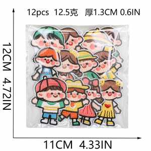 Parches Bordados Termoadhesivos de Niña y Niño para Decoración de Ropa y Bolsas Infantiles - Product Image 2