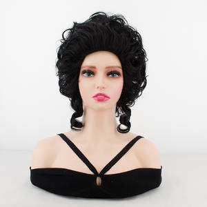 <span class=keywords><strong>Parrucca</strong></span> da 12 pollici <span class=keywords><strong>barocca</strong></span> da alveare con onda del corpo in fibra sintetica ad alta temperatura per donne - Product Image 2