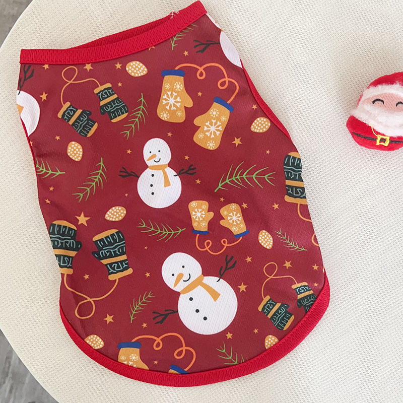 Christmas vest-red snowman