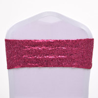 Ceinturage élastique en Spandex, ceinturage avec boucle coulissant, rouge en Satin, pour chaise, mariage, pcs/lot