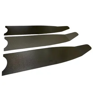 Factory direct selling light weight flexible free diving fins carbon fiber long flipper fin blades
