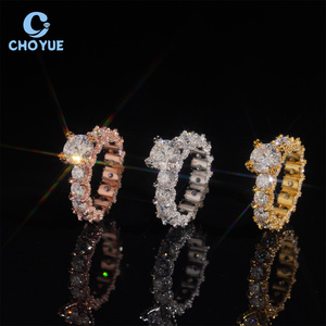 Anillo de Plata de Ley 925 con Diamantes Moissanite VVS que Pasan la Prueba del Diamante, Certificado GRA, Estilo Hip Hop, Joyería Fina para Hombre - Product Image 2