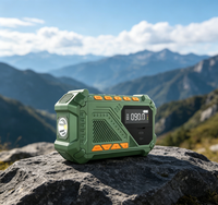 WB AM FM 14800MWH Tragbare Batterie-Notfallradio mit Solar- und Handkurbel für Zuhause, Wetter und SOS