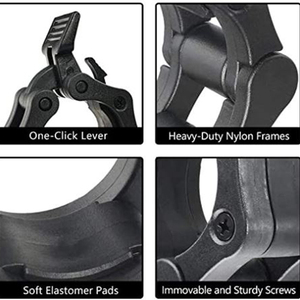Lot <span class=keywords><strong>de</strong></span> 2 Colliers <span class=keywords><strong>de</strong></span> Serrage Rapides pour Barres d'Haltères 2 Pouces (50mm) – Verrous <span class=keywords><strong>de</strong></span> Plaques <span class=keywords><strong>de</strong></span> Poids à Libération Rapide - Product Image 2
