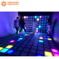 Super Grid Game : Nouvelle Décoration de Salle de Jeu Interactive LED la Plus Vendue, Jeu Actif avec Éclairage RGB, Induction, Indice de Protection IP65/IP67