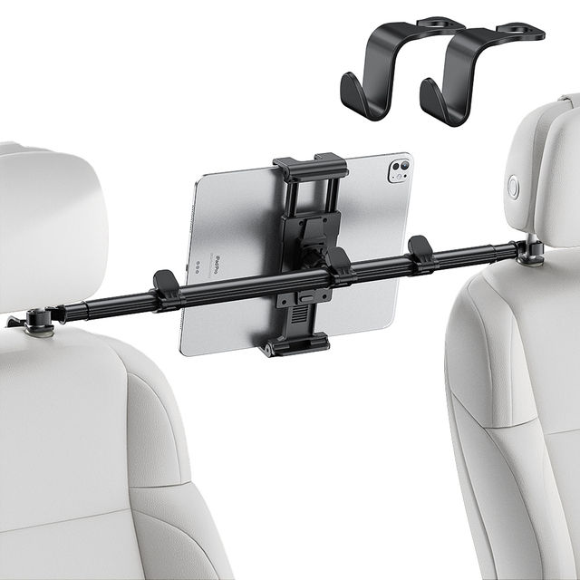 Car Tablet Holder Headrest Back Seat for Kids Adjustable Rear Seat Tablet Mount Cell Cradle for Car Road Trip Headrest Phone