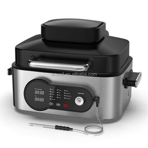 ANWELL Nuovo Forno Termico Senza Fumo e Senza Olio da 1600W, 7Qt, 9 Funzioni in 1, Smart, per Interni, <span class=keywords><strong>XL</strong></span>, Friggitrice ad Aria e Grill Combinato - Product Image 3