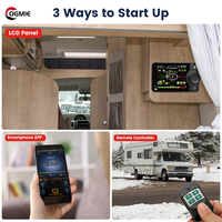 OGMIE Chauffage d'air diesel 12V 24V 5KW 8KW avec interrupteur LCD, chauffage de stationnement avec télécommande et réservoir de 10L, silencieux, télécommande sans fil