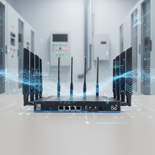 Industrial Used 5G Cellular 5G CPE Tri-band Wi-Fi Support NSA and SA 4G LTE 5G Module 1*2.5G WAN 1*2.5G LAN Port Wifi7 Router