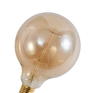 <span class=keywords><strong>Ampoule</strong></span> Edison E27 40W 60W G125 en verre doré décoratif de style vintage, <span class=keywords><strong>ampoule</strong></span> Edison <span class=keywords><strong>125mm</strong></span> 220V pour café, boutique, bureau et salon - Product Image 6