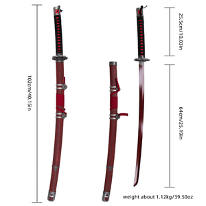 Ensemble d'épées jouets, répliques de katanas pour cosplay d'anime, pour collection, vente en gros - Product Image 2
