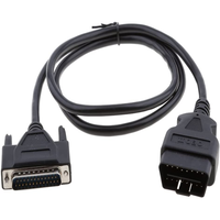 DB25 25-Pin auf 16-Pin OBD2/OBDII Verbindungskabel für Auto-Motordiagnosegerät Kupferleiter PVC-Isolierung IP54-Zertifiziert 12V