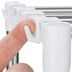 Estante ajustable para horno de <span class=keywords><strong>microondas</strong></span>, anaquel de acero inoxidable multifunción, doble estante de almacenamiento para cocina, plegable y telescópico - Product Image 4
