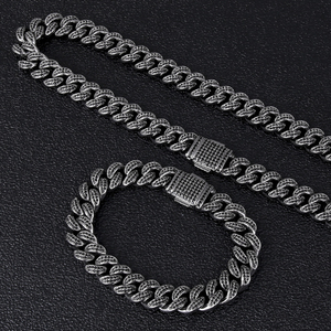 KRKC − <span class=keywords><strong>Bracelet</strong></span> plaqué or, 12mm, 5a, 2 rangées, CZ, glacé, Hip Hop, bijoux <span class=keywords><strong>pour</strong></span> hommes, <span class=keywords><strong>diamant</strong></span>, lien cubain, vente en gros - Product Image 5