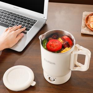 Portátil de aço inoxidável panela elétrica com <span class=keywords><strong>Cordless</strong></span> & Keep-Warm Características Mini chaleira para viagens RV Car Hotel Outdoor Use - Product Image 4