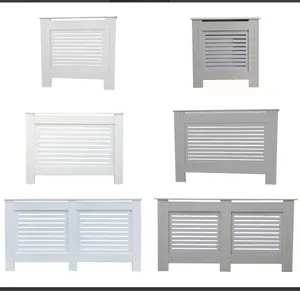 Habitación dormitorio pasillo gabinete (<span class=keywords><strong>pequeño</strong></span>) moderno de madera de MDF <span class=keywords><strong>blanco</strong></span> gris Horizontal de listones de <span class=keywords><strong>radiador</strong></span> de la cubierta - Product Image 1