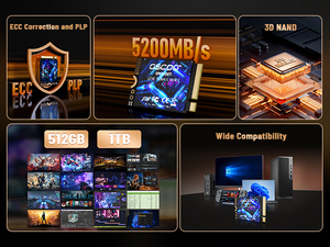 OSCOO 2230 NVMe SSD PCIe Gen4.0 Dahili Katı Hal Sürücüsü, Steam Deck, ROG Ally, MSI Claw, Microsoft Surface Pro ve Mini Bilgisayarlar için - Product Image 4