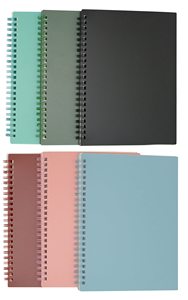 Wholesale Custom Printed <b>Personalised</b> <b>School</b> Student A5 Leather Cover Spiral Notebooks Bulk Printing Gift Customized - Product Image 2