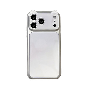 เคสโทรศัพท์ใสไล่เฉดสีแฟชั่น INS พร้อมกรอบกล้องตกแต่งแบบนูน 3 มิติ สำหรับ iPhone 18 17 16 15 14 Pro Max ป้องกันการกระแทก - Product Image 2