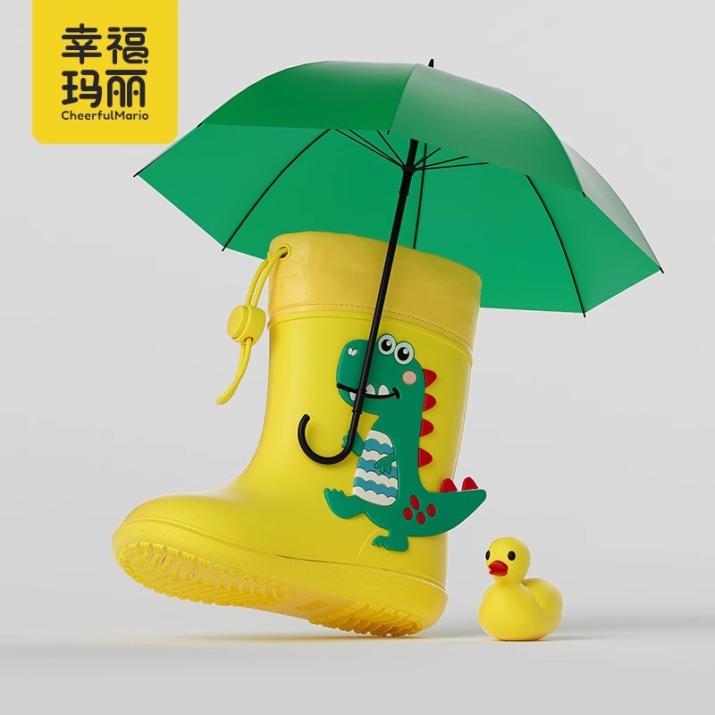 Catálogo de fabricantes de niño dinosaurio botas de lluvia de alta