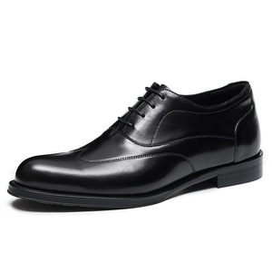 Designer custom-made formal leather <b>shoes</b> with Goodyear welt construction. Ideal for men's formal occasions for enhancing <b>height</b> - Product Image 4