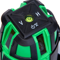 Niveau Laser professionnel à lignes croisées, Construction de lignes transversales bon marché, niveau Laser automatique à nivellement automatique 360 2 lignes faisceau vert