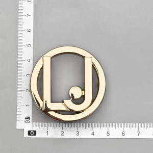 أحدث إبزيم الأجهزة بشعار تفريغ مخصص حرف معدني إكسسوارات إبزيم للملابس - Product Image 2