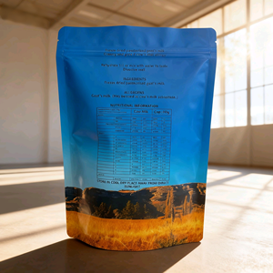 Pochette debout personnalisée avec impression numérique à fermeture éclair feuille d'aluminium finition mate étanche à l'humidité pour le lait lyophilisé - Product Image 3