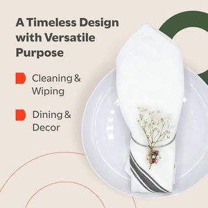 Essuie-tout de cuisine en <span class=keywords><strong>coton</strong></span> épais et absorbant, à rayures et pompons, grande <span class=keywords><strong>taille</strong></span>, rectangulaire, pour le nettoyage - Product Image 2