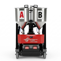 Máquina selladora de juntas de hormigón JS-S2 110V/220V 1.1KW, bomba de poliurea para proyectos de preparación de hormigón sin juntas con resina epoxi