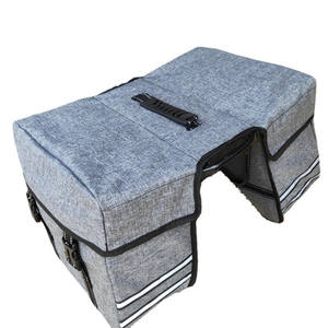 Alforjas para Bicicleta Negras y Grises, Impermeables, con Asa Rígida, Bolsa Grande para Ciclismo de Montaña - Product Image 3