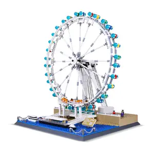 Wange 6215 Stad Architectuur De London Eye Roller Model Coaster Bouwsteen Baksteen Speelgoed Voor Kinderen Kid Jongens Gift