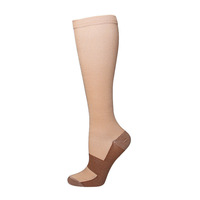 Chaussettes de compression personnalisées OEM, chaussettes de course intérieure de haute qualité, chaussettes de cyclisme longues, logo, chaussettes de compression confortables