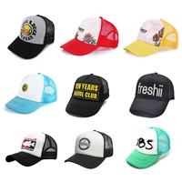 Gorra de Béisbol Sublimada Personalizada, Venta al por Mayor en China, Color Sólido, Lisa, de 5 Paneles, de Espuma y Malla, Estilo Camionero