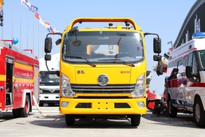 Camion de dépannage à plateau plat 4x2, un pour deux, direct usine, pour le sauvetage routier, vente chaude - Product Image 2