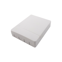 Kotak Distribusi Serat Optik FTTH 2 Core Mini ODF ABS untuk Pemasangan di Dinding Dalam Ruangan dengan Adaptor SC APC UPC untuk FTTx