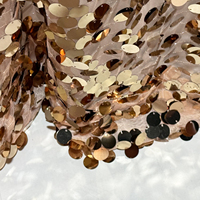 Panneaux de fond en sequins champagne Annielu pour scène, mariage, fête, événement festif, draperies de décoration