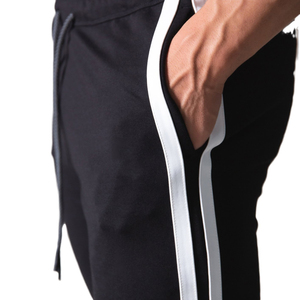<span class=keywords><strong>Pantaloni</strong></span> da uomo a righe rosse <span class=keywords><strong>pantaloni</strong></span> da jogging in cotone da allenamento Sportswear Gym Fitness <span class=keywords><strong>pantaloni</strong></span> sportivi Skinny Casual - Product Image 6