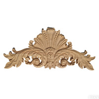 Décorations en bois sculpté de style européen vintage, écologiques, non peintes, adaptées aux lits, aux portes et aux armoires