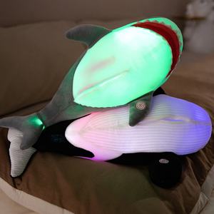 Jouets <span class=keywords><strong>requin</strong></span> baleine peluche led logo personnalisé jouets <span class=keywords><strong>requin</strong></span> animal marin doux et <span class=keywords><strong>lumineux</strong></span> pour enfants - Product Image 4