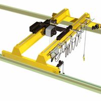 Grúa Puente de Doble Viga Europea Estándar FEM de 20 Toneladas y 22.5m de Vano, con Carro Compacto de Altura Ultrabaja