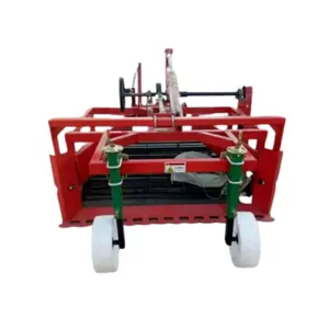 Equipo de granja Máquina cosechadora de ajo para caminar Tractor Mini maquinaria de cosecha de ajo