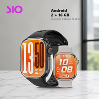 Jam Tangan Pintar Global Bands 4G Layar 2,06 Inci SL8541 2GB+16GB Slot Kartu SIM Tersembunyi Kamera Putar 200W Pengisian Daya Cepat