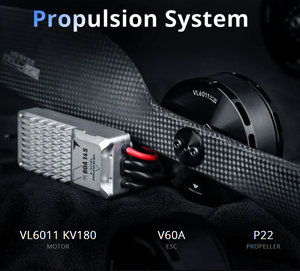Motores y Hélices para Drones T-MOTOR VL6011 KV180 IPX5 12S 2000W 2450W 10kg 15kg MTOW para Carga Pesada - Product Image 2