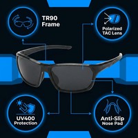 Lunettes de soleil pour hommes, lunettes de soleil de cyclisme, lunettes de soleil pour la conduite en plein air, les voyages, la vie quotidienne, la mode moderne